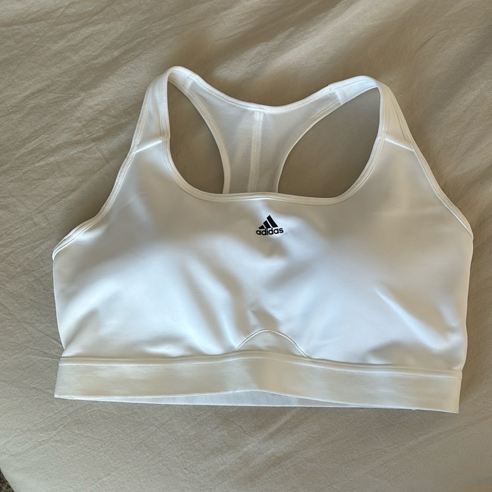 adidas Powerreact Training Medium-Support Padded Sports Bra | L D-DD | NWOT